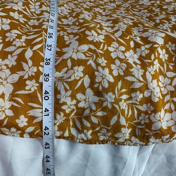 Old Navy Sunflower Yellow Floral Flutter Sleeve Dress Womens 2X Casual Summer - Picture 8 of 9